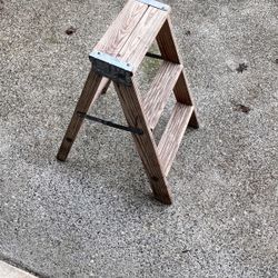 Wooden Folding Stool 