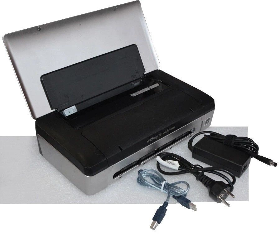 HP Officejet 100 Mobile Printer with Charger and USB Cable. Bluetooth/USB 2.0