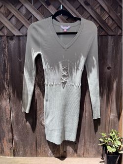 Mint green sweater dress size Small