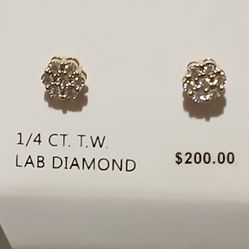Lab Grown Diamond Earrings 