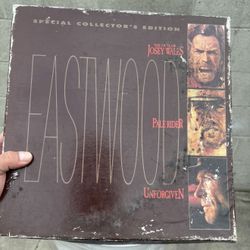 Clint Eastwood Josey Wales, Pale Rider, Unforgiven Laser Disk / Untested