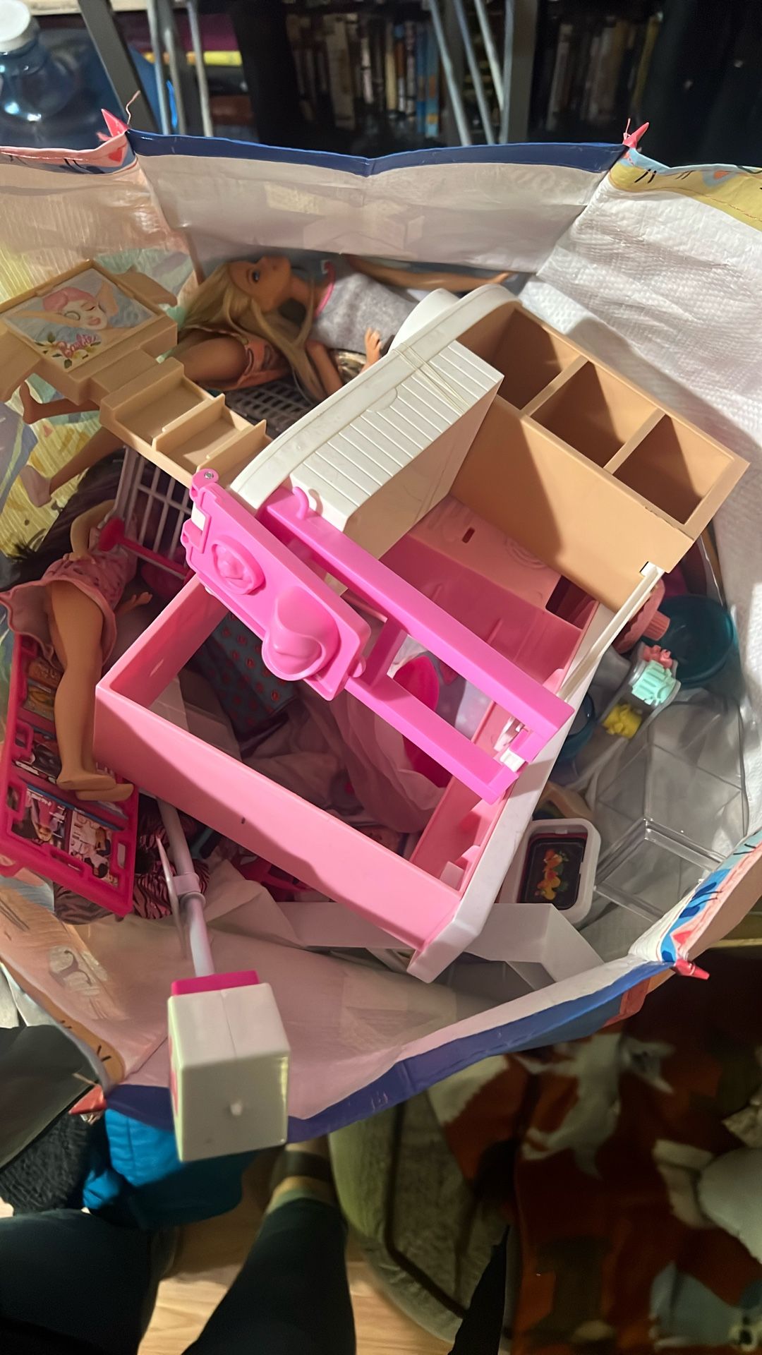 Bag Of Barbies And Barbie Toys