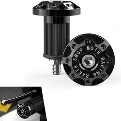 2 PCS Motorcycle Bar End Plug, 16-18mm Aluminum Alloy Handlebar Grip End Caps
