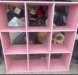 Pink storage cubes