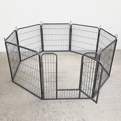 $80 (New) Heavy duty 32” tall x 32” wide x 8-panel pet playpen dog crate kennel exercise cage fence 