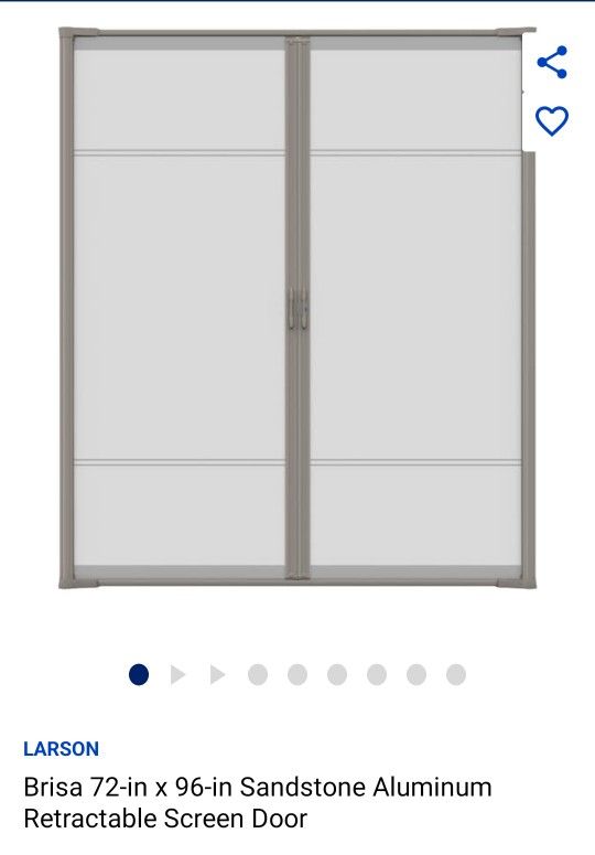 Larson Brisa 72in x 92in Retractable Screen Door
