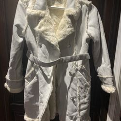 Girls Fur Coat Size 7/8
