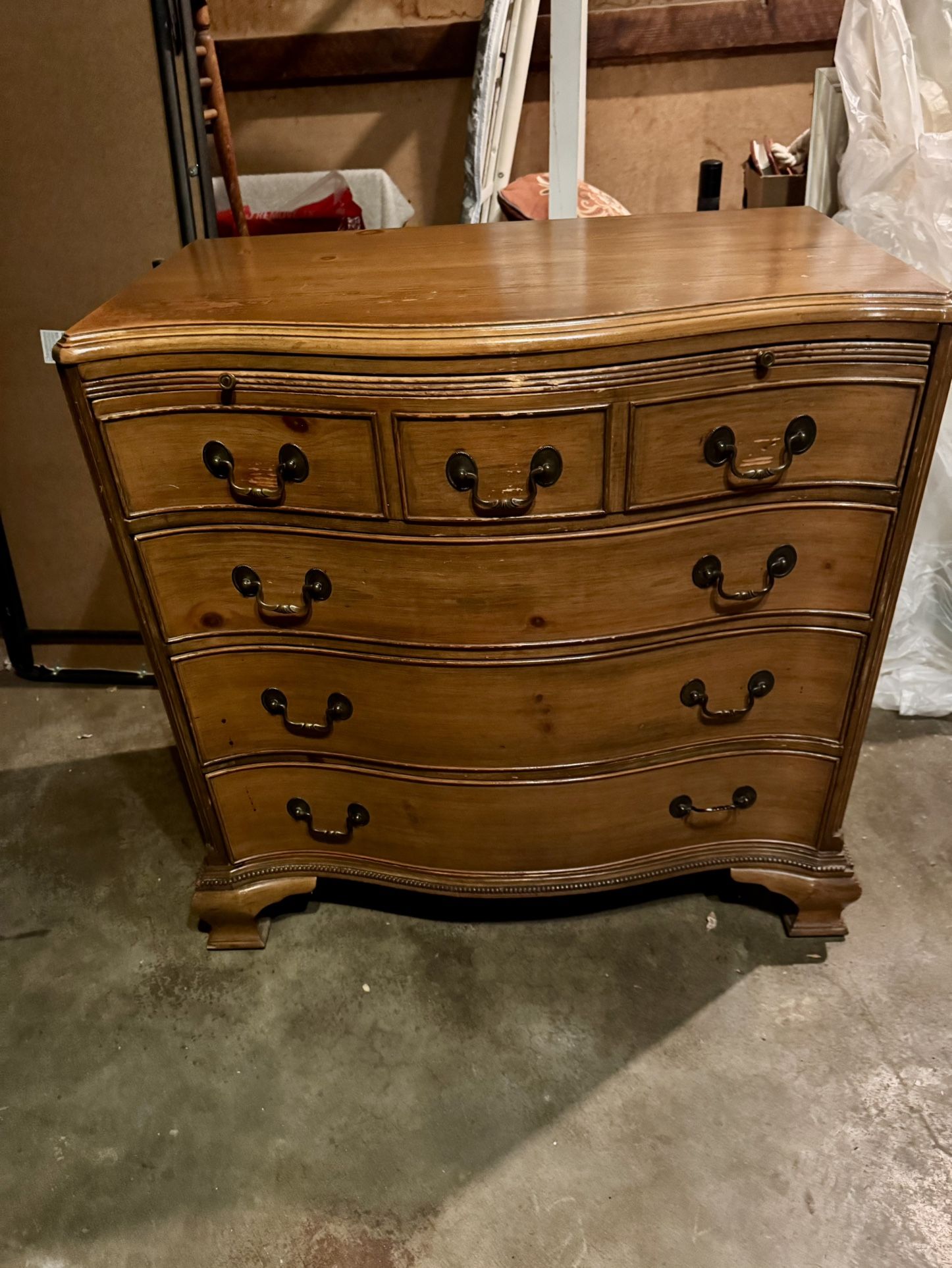 Antique Dresser With Pull Out Writing Desk