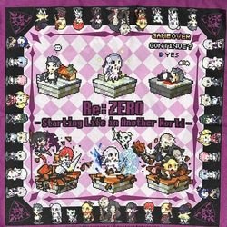 Re: Zero Anime Television Series Pixel Scarf 