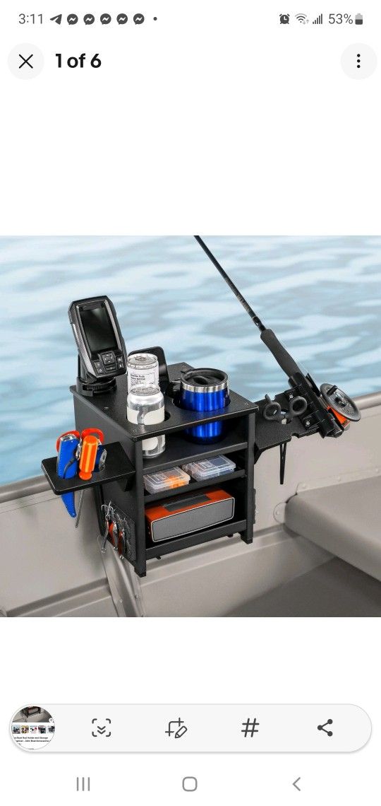 🔥 BRAND NEW Jon Boat Rod Holder & Storage Organizer – Ultimate Fishing Setup