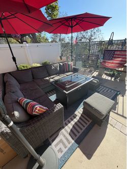 Outdoor Furniture + Fire pit table