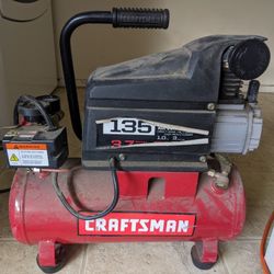 Craftsman Air Compressor 1hp 3 Gal Works Great 135psi