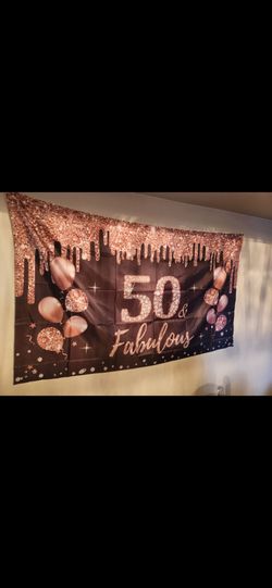 50th bday banner huge