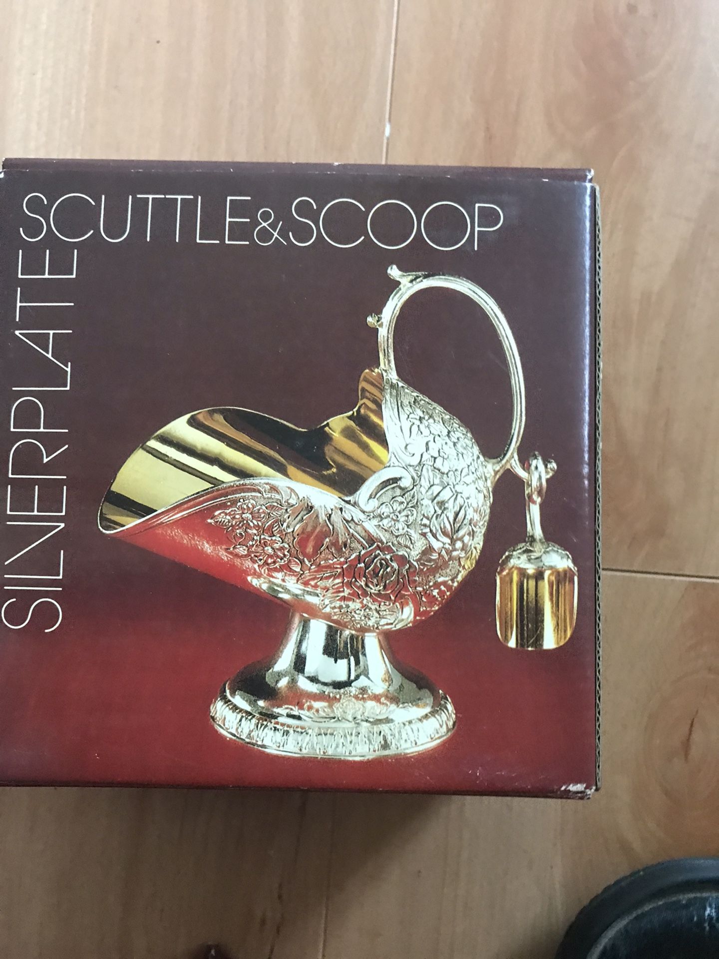Silver Plate Scuttle &scoop Brand New Never Open