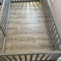 Twin Bed Frame – Gray (Wayfair)