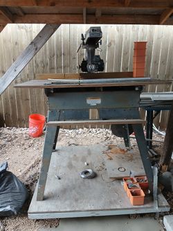 Work Table And Saw