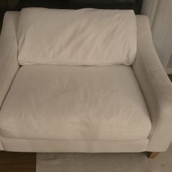 Love Seat With Ottoman