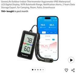 Goveelife thermometer outdoor/indoor
