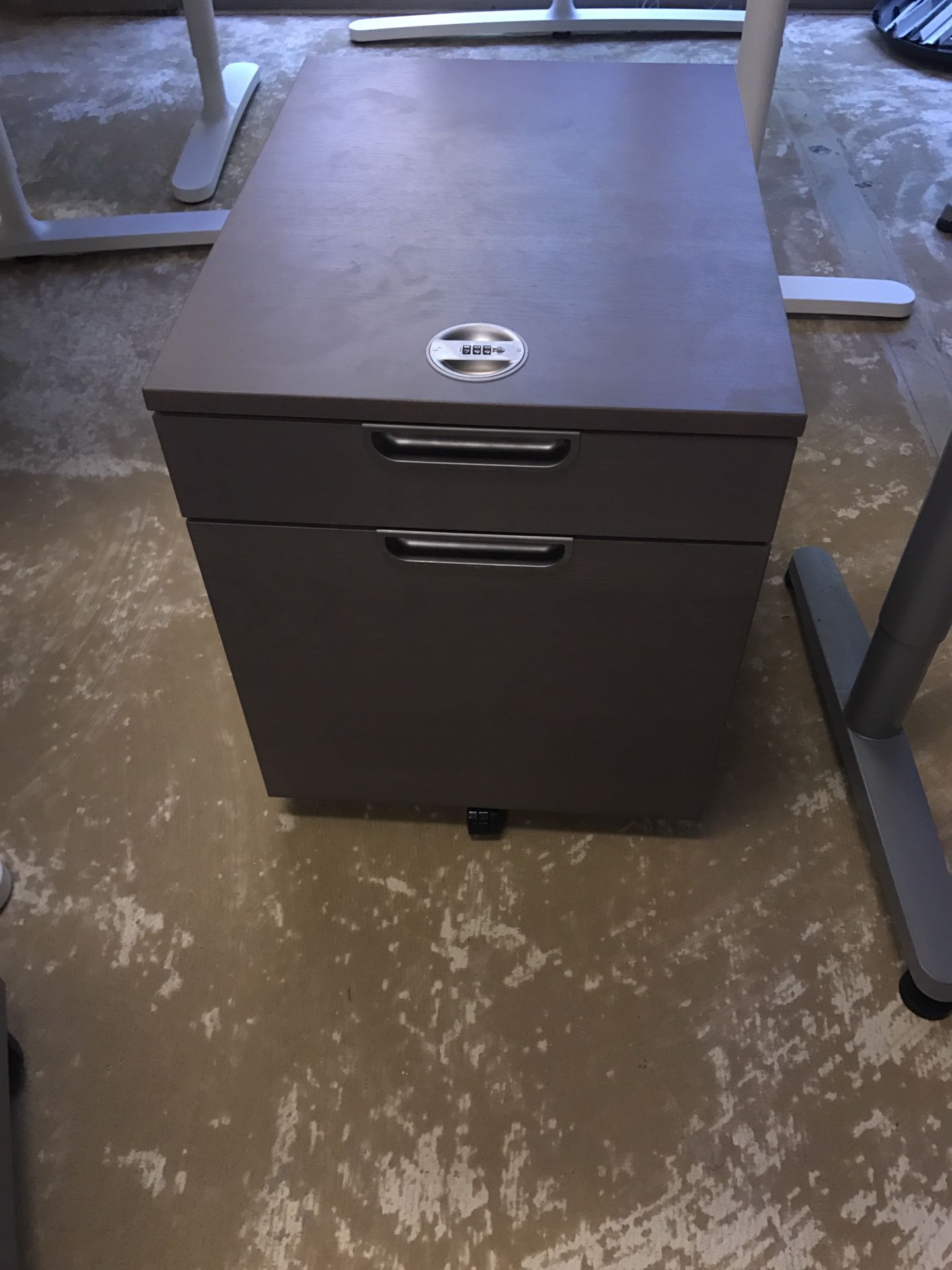 Filing cabinet with security code