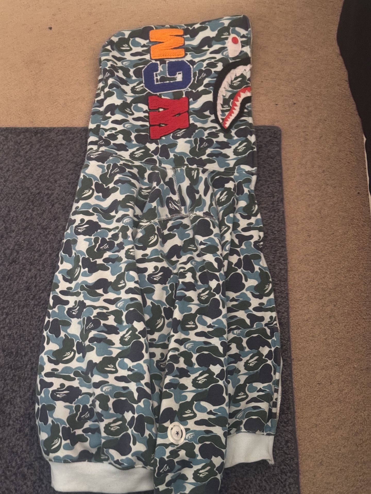 Blue Bape Hoodie (Bathing Ape)