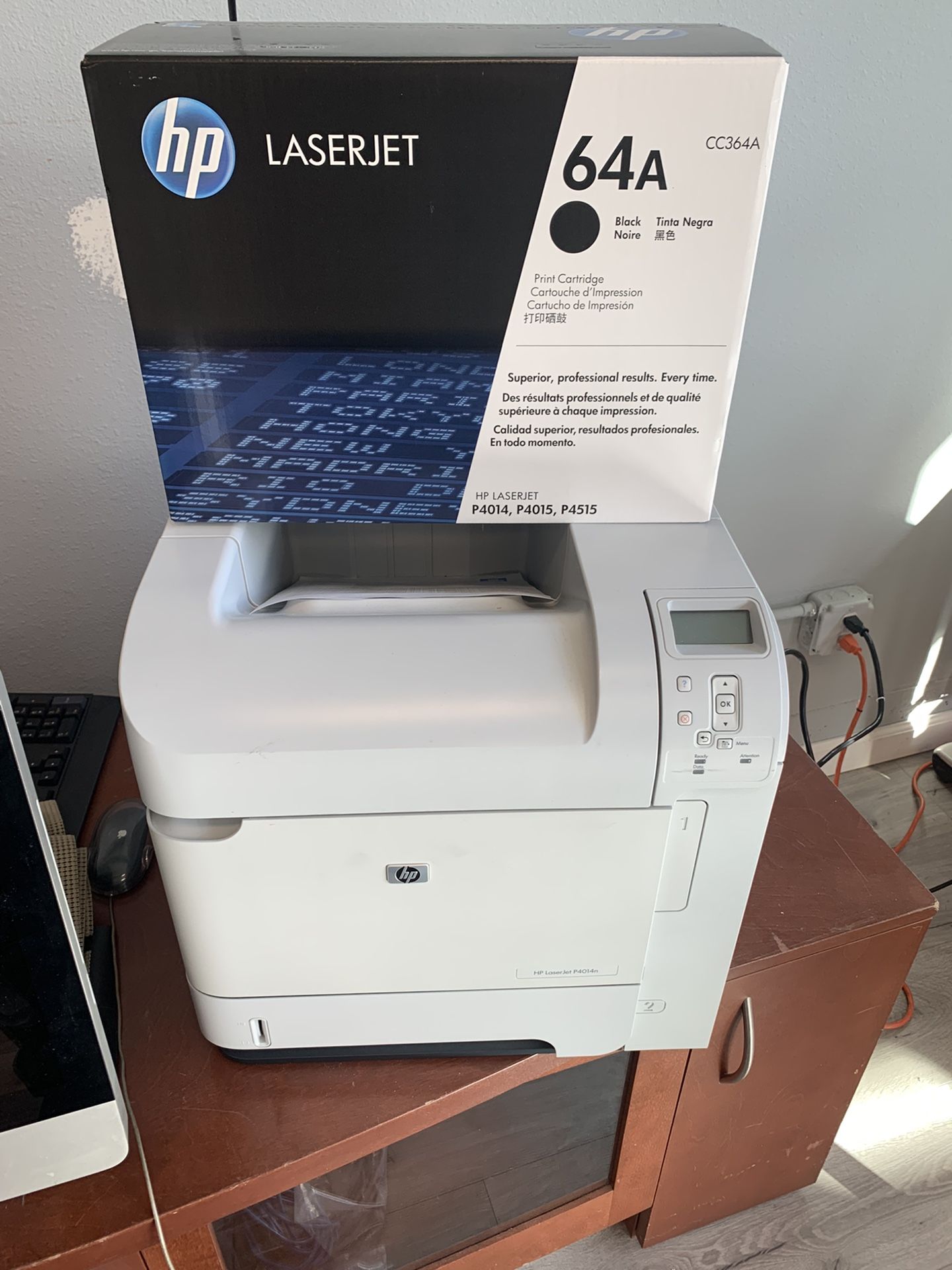 HP Laserjet P4014n Printer w/New Toner $150