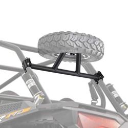 Kemimoto XP 1000 Spare Tire Mount, Kemimoto Spare Tire Rack With Black Powder Coat Compatible With 2