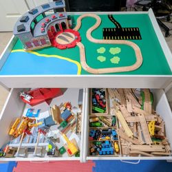 Train Table, Tracks, Trains & Other Odds & Ends