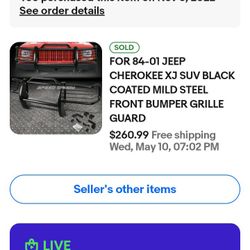 2001 Jeep Cherokee  Brush Guard