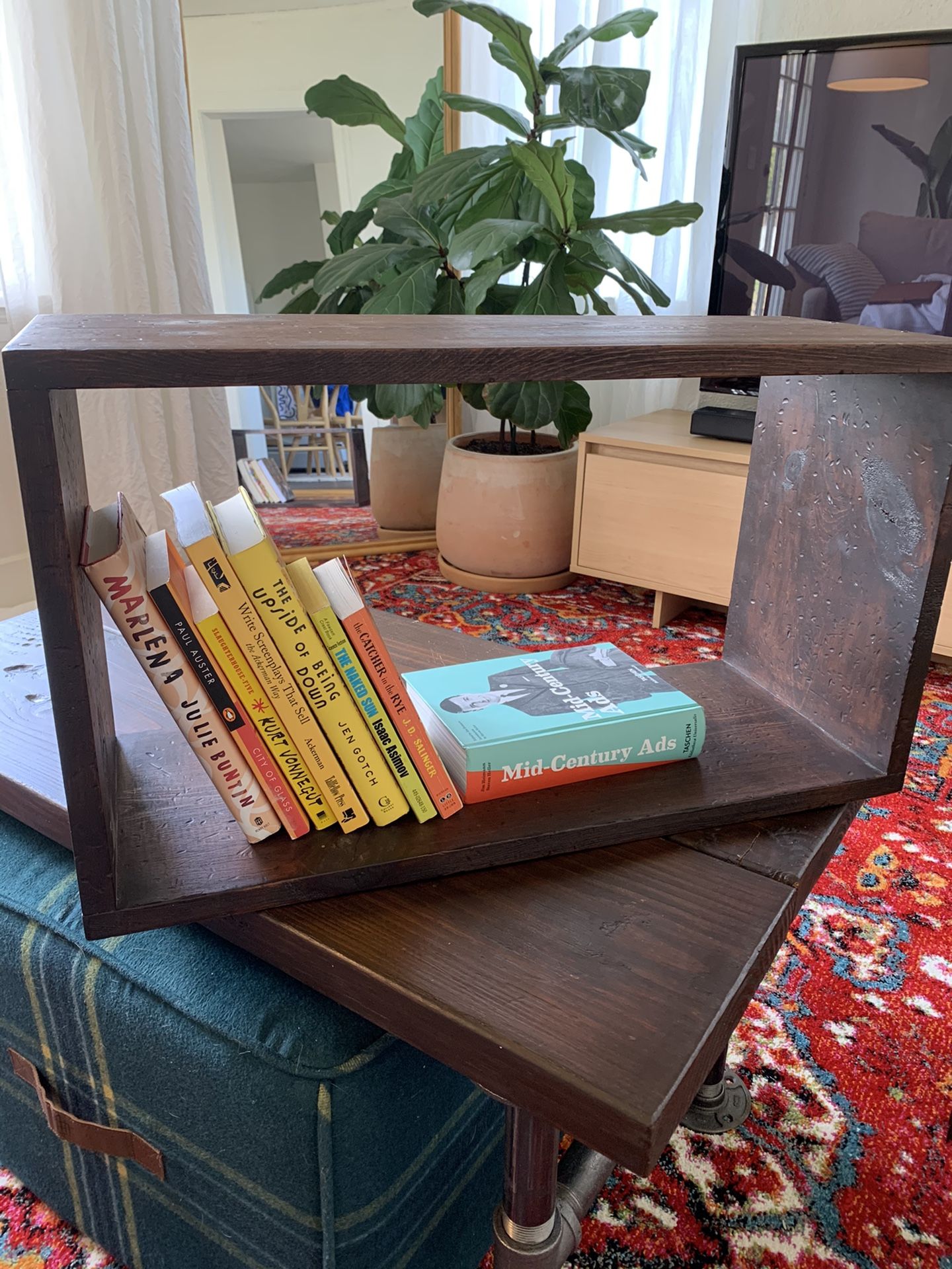 Bookshelf (pair, Floating, Custom Hardwood)