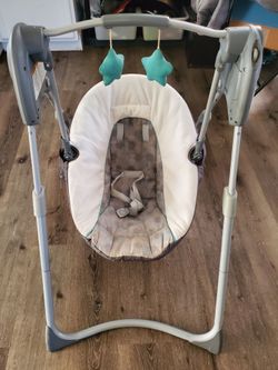 Baby Swing with Toy Bar