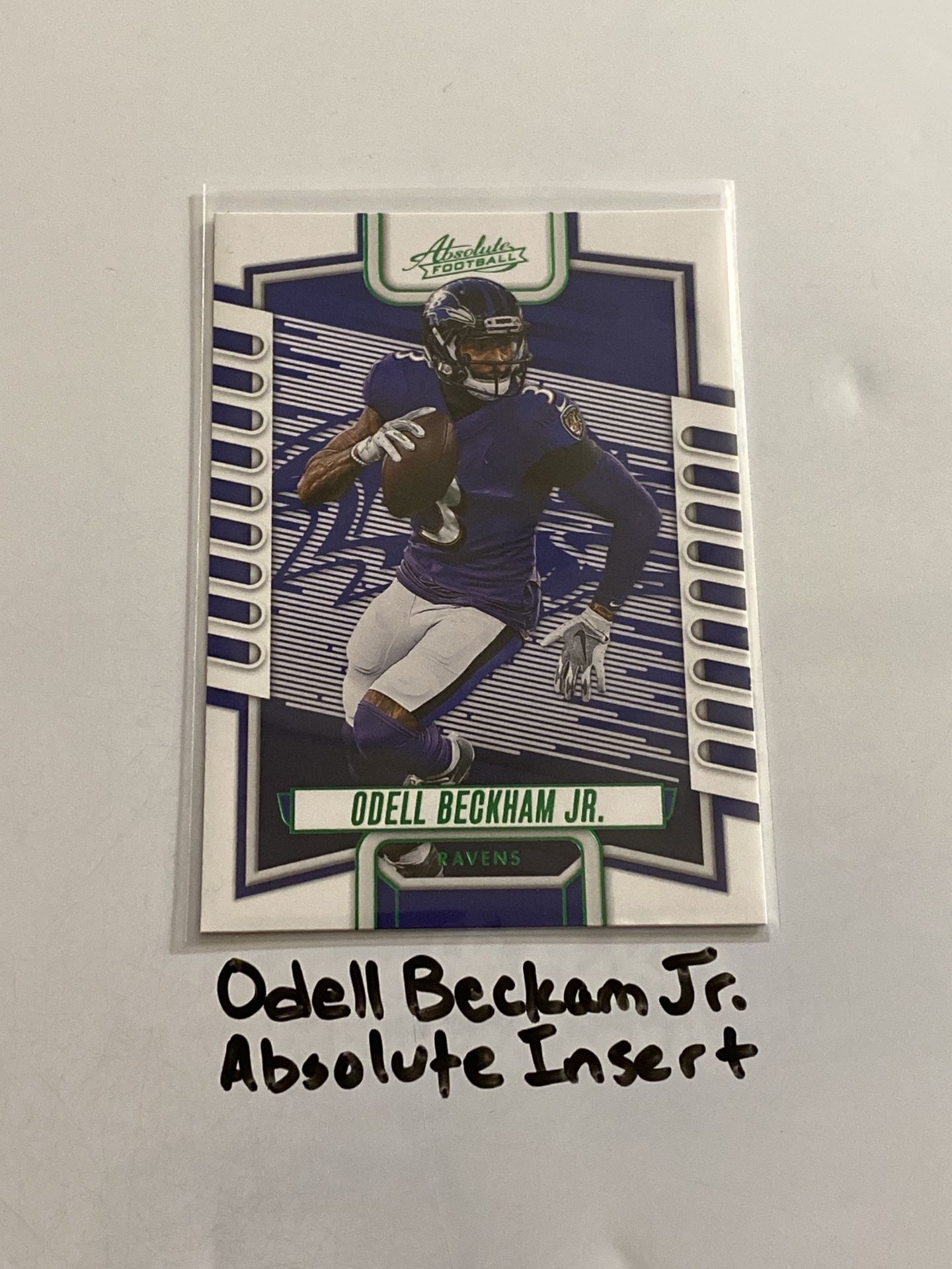 Odell Beckham Jr. Baltimore Ravens WR Absolute Short Print Insert Card.