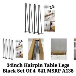 Hair Pin Legs Many Uses 34 In Table