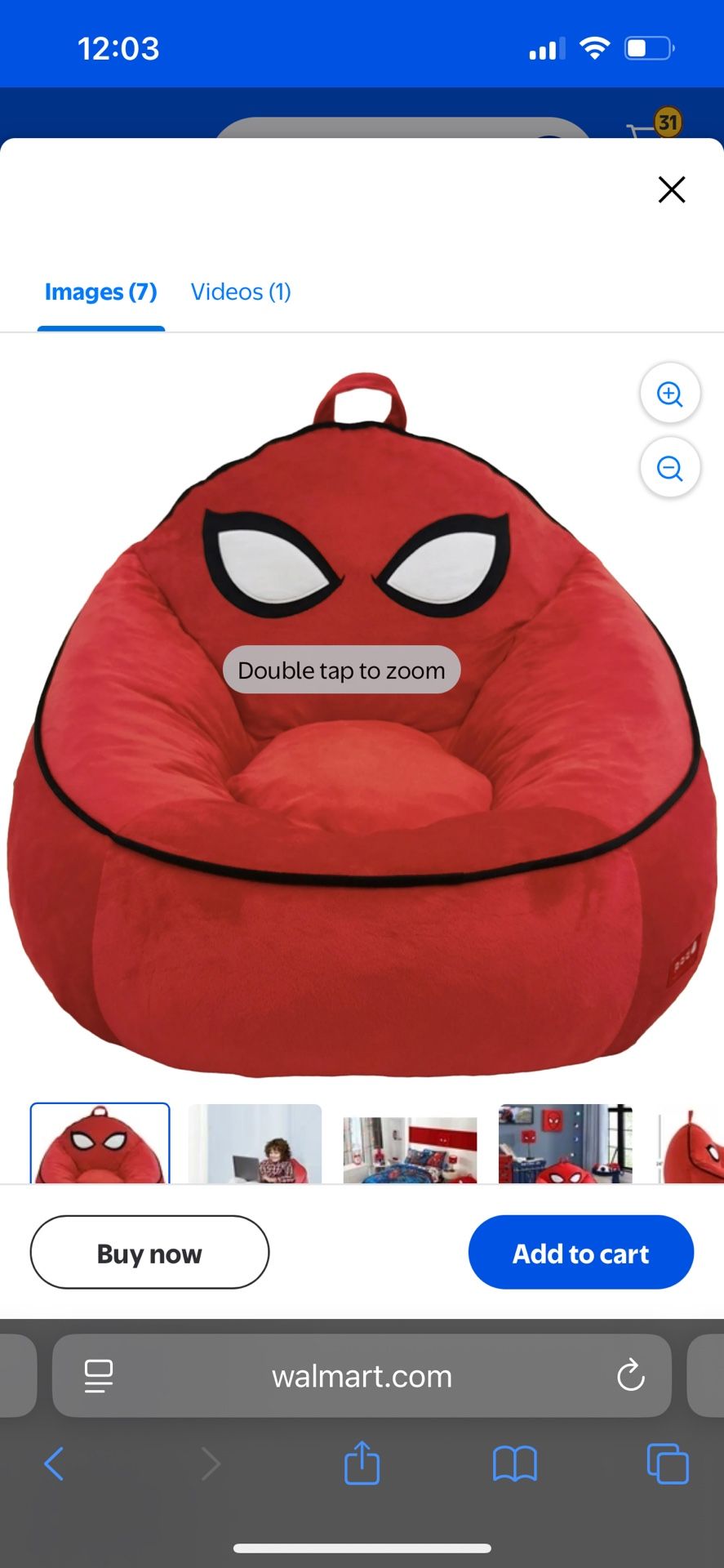 Spider-Man Bean Bag Chair