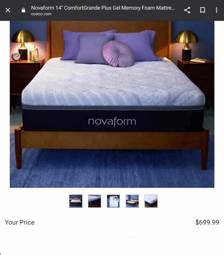 14 inches Novaform hybrid mattress. Queen. Colchón 14 Pulgadas Hibrido marca Novaform