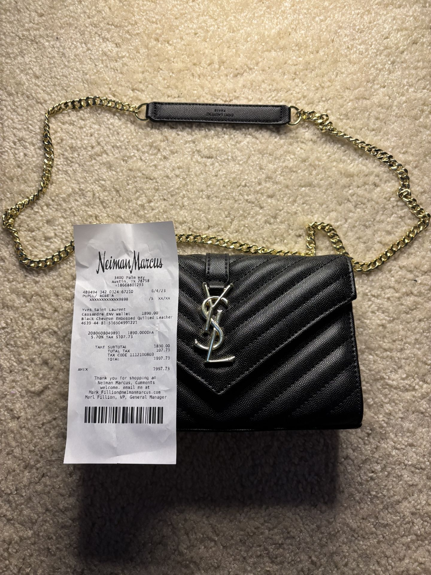 Yves Saint Laurent Envelope Shoulder Bag