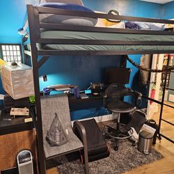 Loft Bed Frame (Mattress Not Included) AS-IS