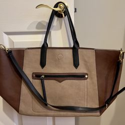 Neiman Marcus Reversible All Leather Bag Tote 