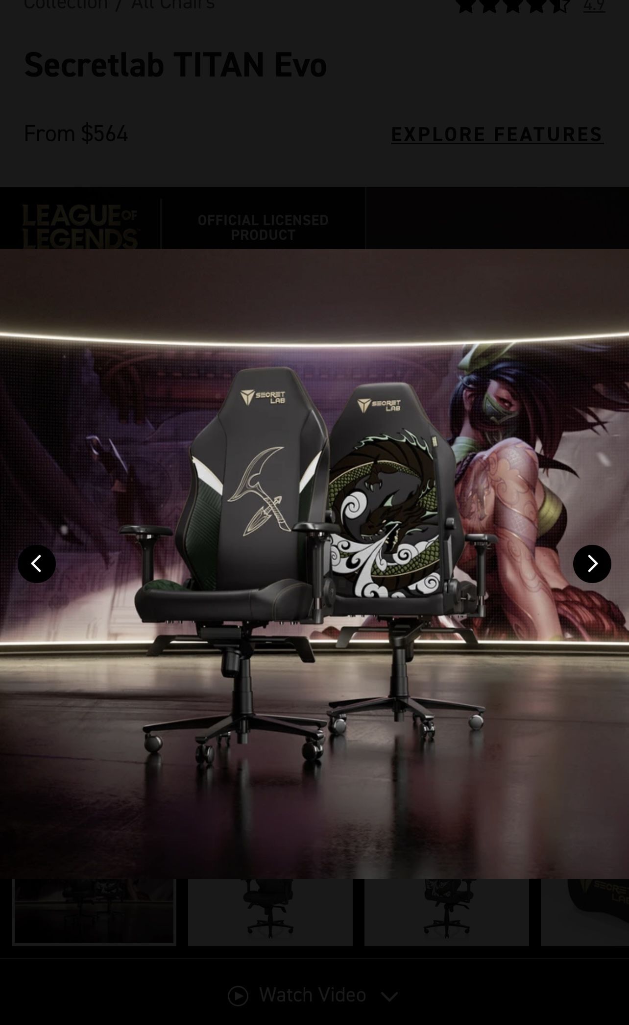 Secret lab Titan Evo Chair