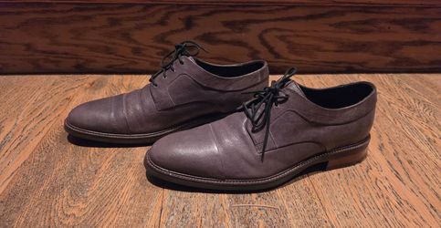 Cole Haan - Mens - Size: 8.5  - Grand OS - Cap Toe Oxford - Lace Up - Leather - Dark Gray