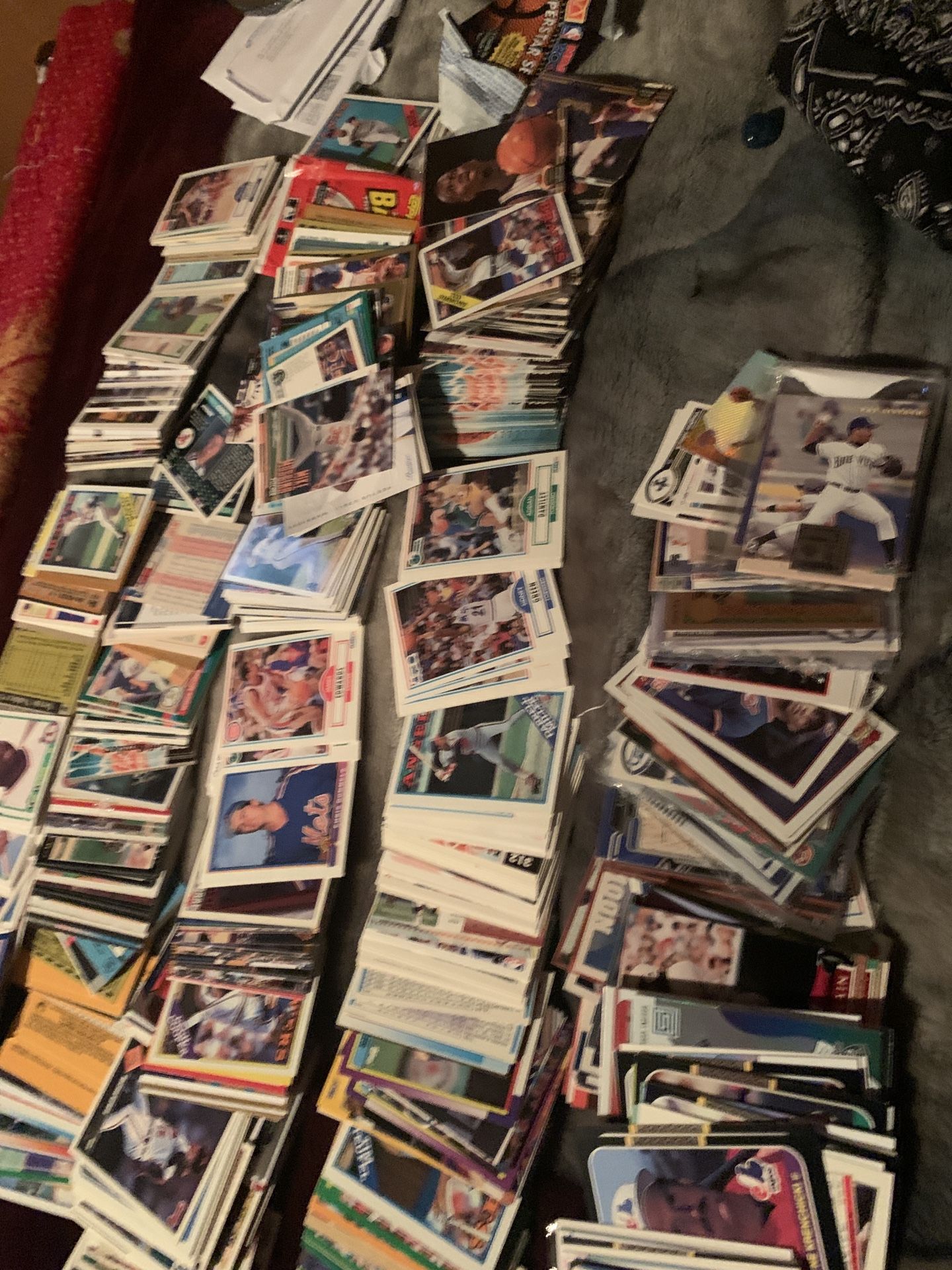 , Many Baseball’s, Basketball’s, And Football Collectable Cards