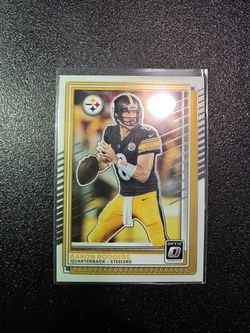 AARON RODGERS STEELERS YELLOW PANINI NFL SPORTS CARD!