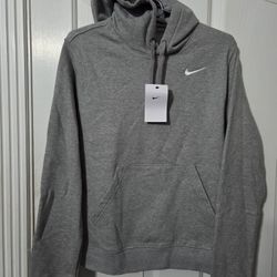 Nike Womens Large Gray Pullover Hoodie
