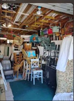 Garage Sale Full of Vintage Furniture take all for  $2174 or interesting trade Pickers welcome