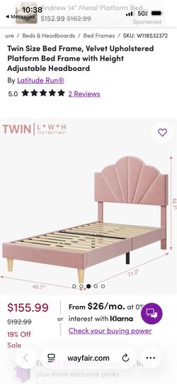 Girl’s Twin Bedframe