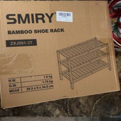 Bamboo Shoe Rack
