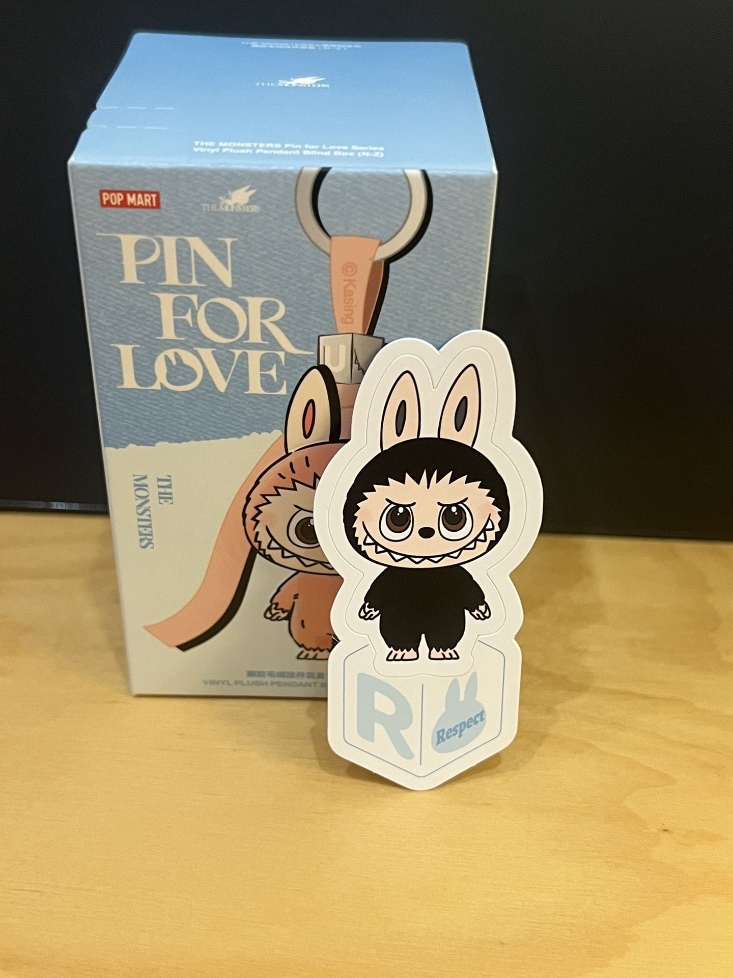 Authentic Pin For love letter R Labubu