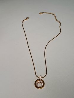 Swarovski rose gold plated necklace