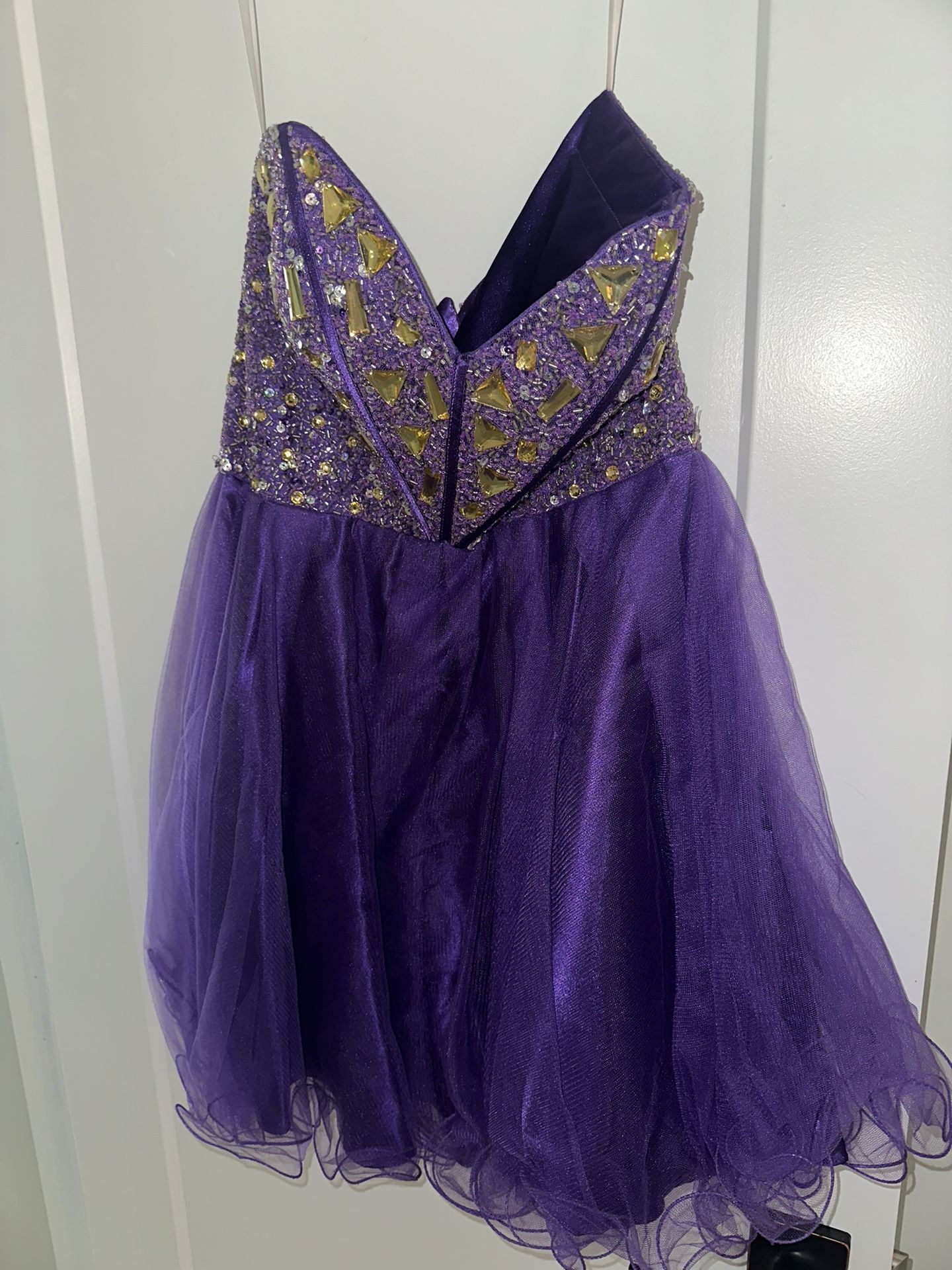Strapless Homecoming Dress
