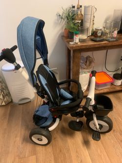Blue Baby Toddler Tricycle with Canopyy