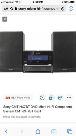 sony micro hi-fi component system cmt-dh7bt